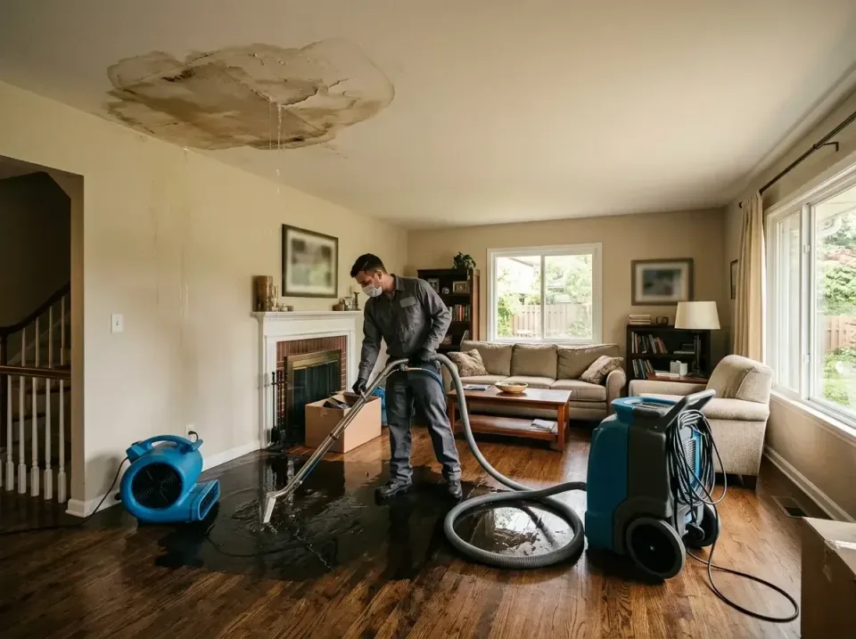 attic-pipe-burst-ceiling-drip-008 — frequently asked questions, Water Damage Restoration & Carpet Care in Arlington, VA